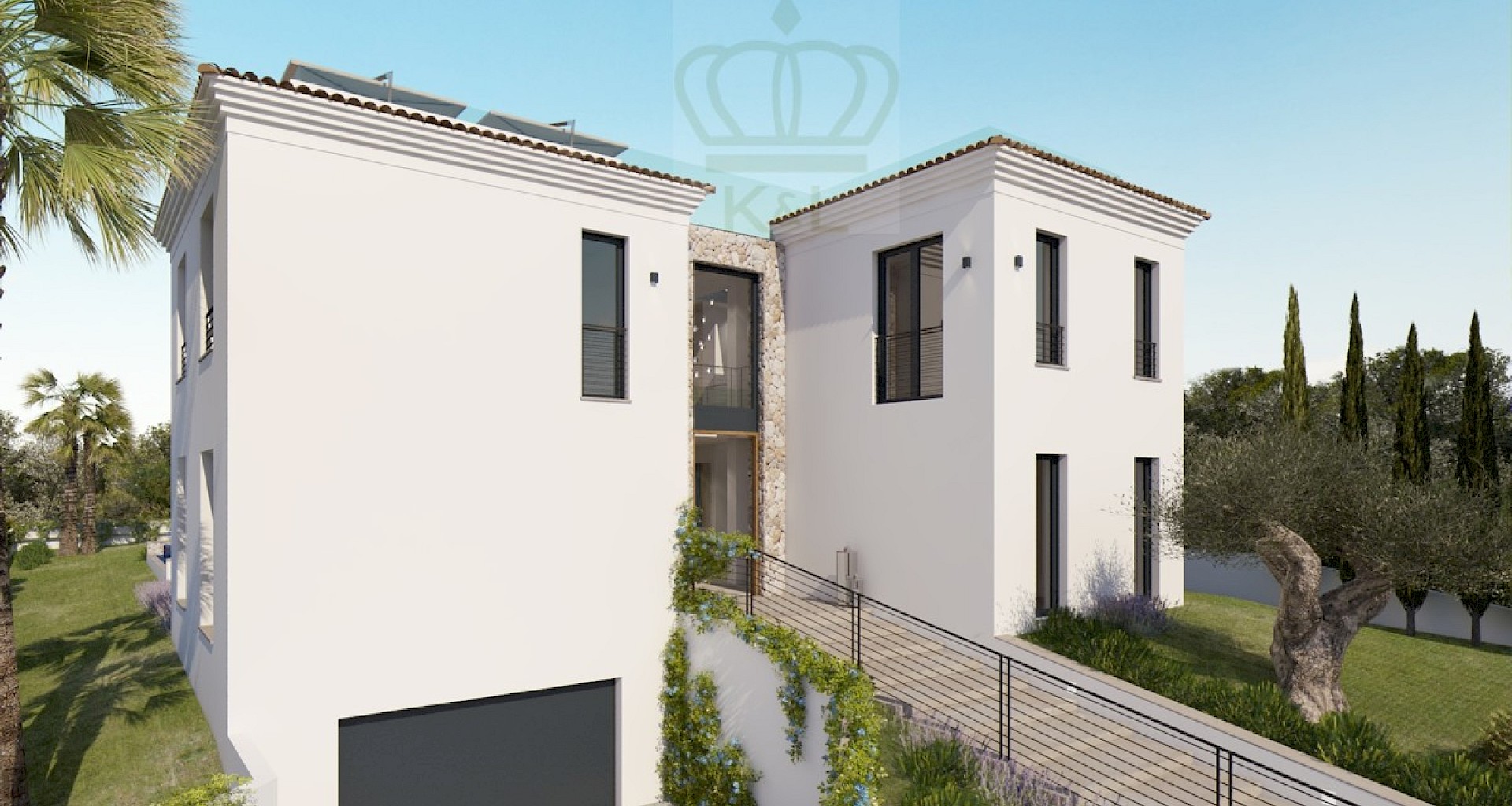 KROHN & LUEDEMANN Modern villa in Santa Ponsa with sea views Completion in 2021 Fassade