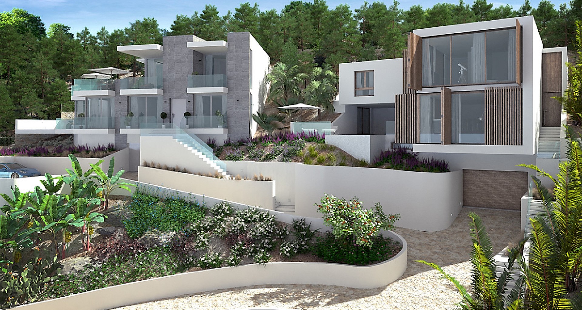 KROHN & LUEDEMANN Moderna villa de nueva construcción con vistas al mar en Santa Ponsa 