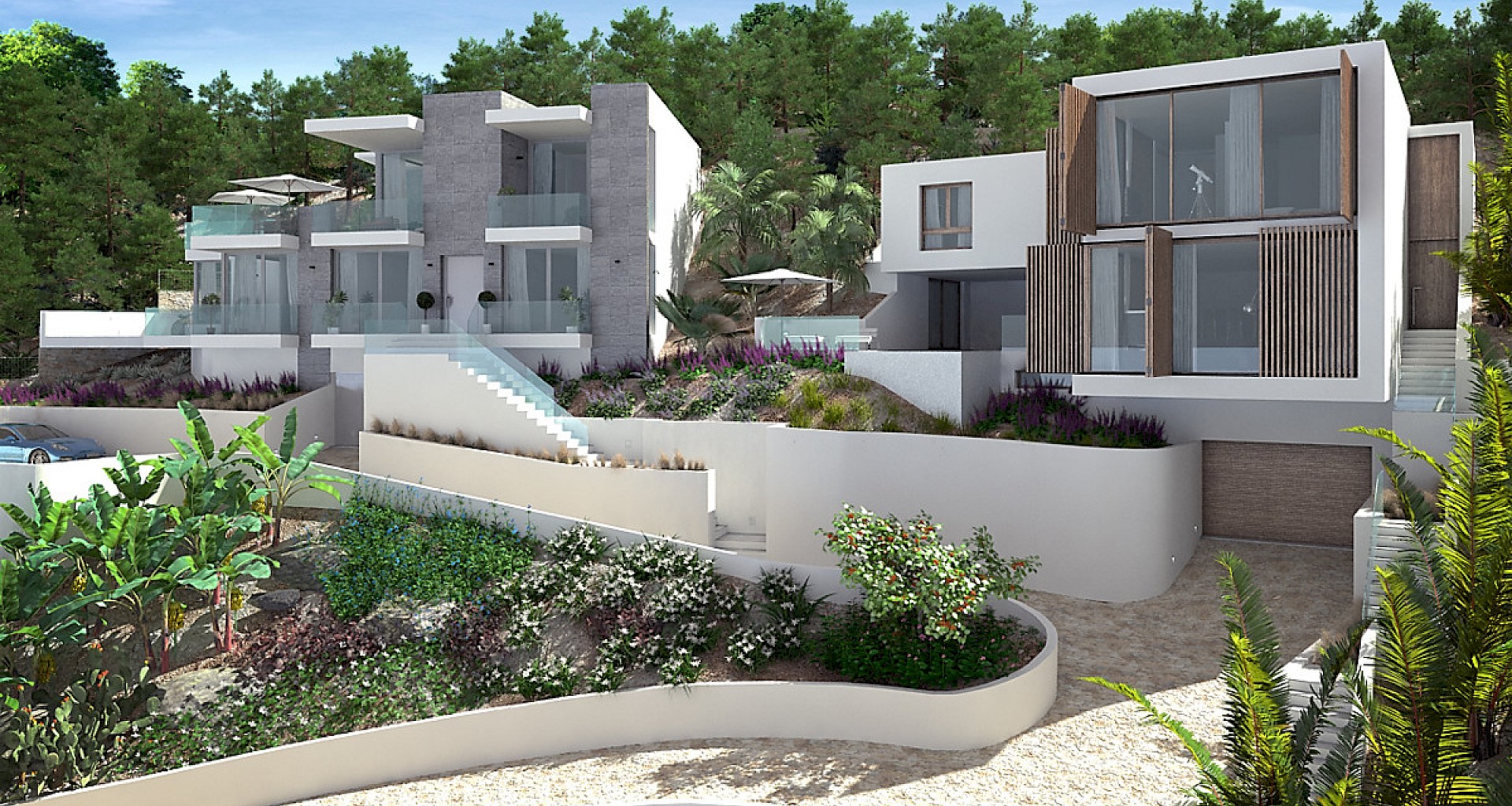 KROHN & LUEDEMANN Villa de nueva construcción con vistas al mar y piscina en Santa Ponsa 