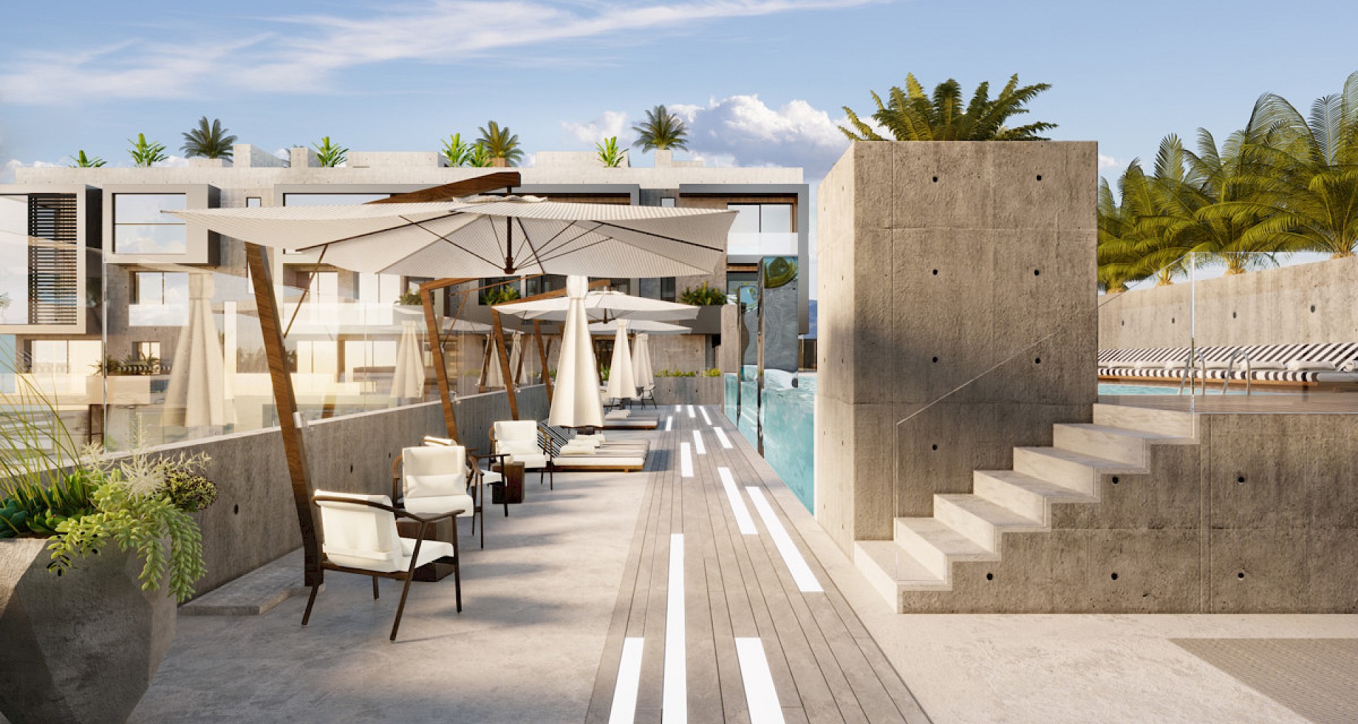 KROHN & LUEDEMANN New luxury flats in Palma close to Portixol beach Pool cam Left v2 changes