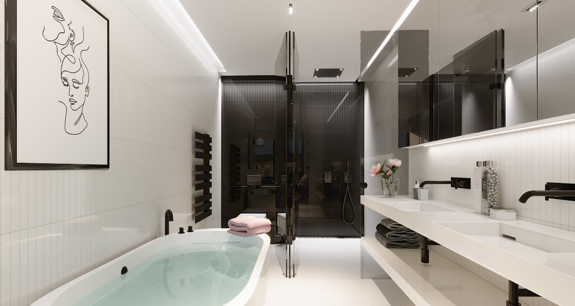 KROHN & LUEDEMANN New luxury flats in Palma close to Portixol beach c3 vanity bath