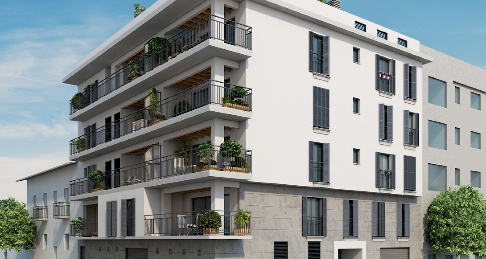 KROHN & LUEDEMANN Moderno apartamento de nueva construcción en Palma con vista al puerto cerca de Santa Catalina 