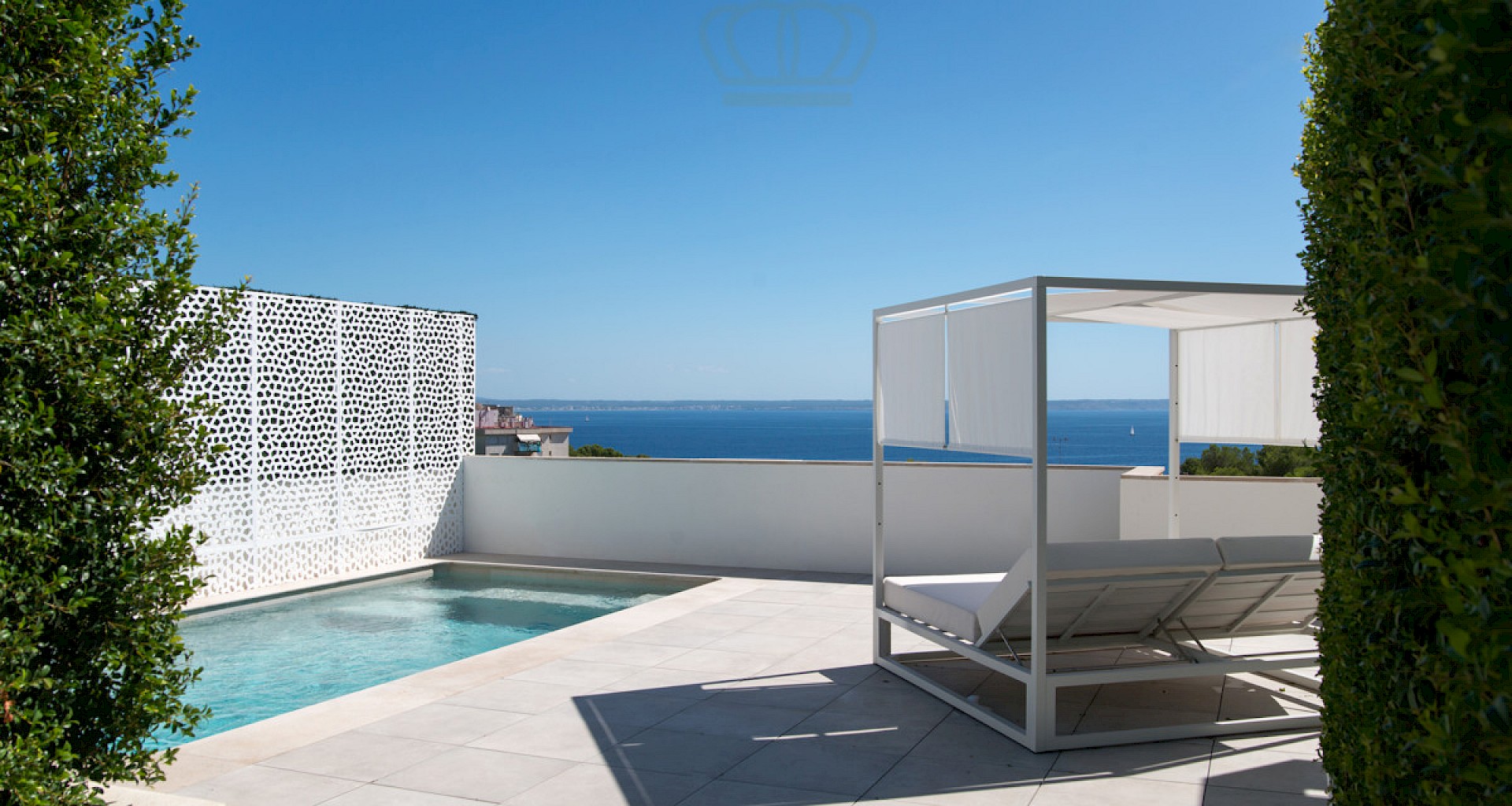 KROHN & LUEDEMANN Unique penthouse in Cas Catala with sea view and private pool terrace with pool