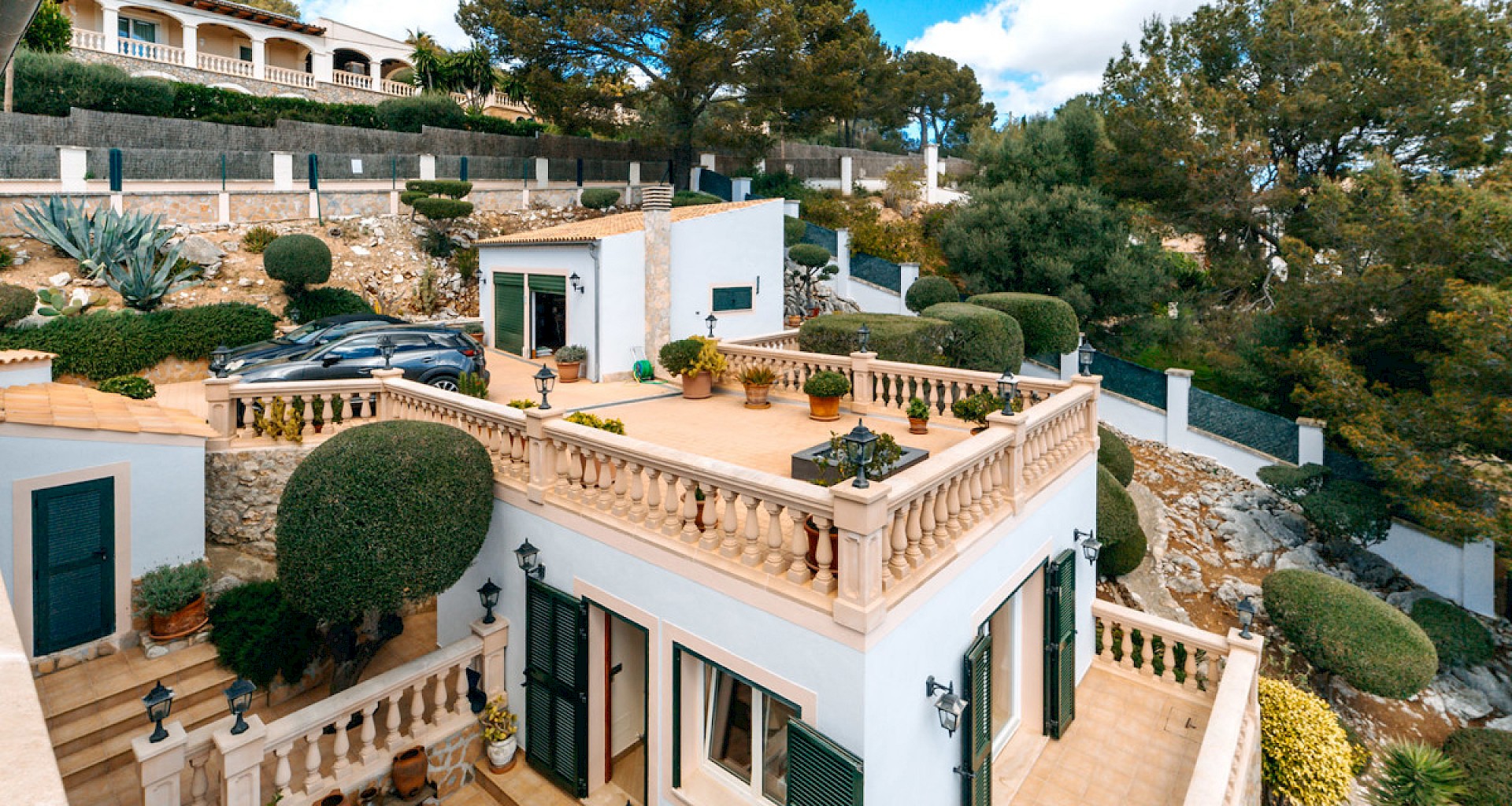 KROHN & LUEDEMANN Mediterrane Villa in Son Font im Südwesten Mallorcas 