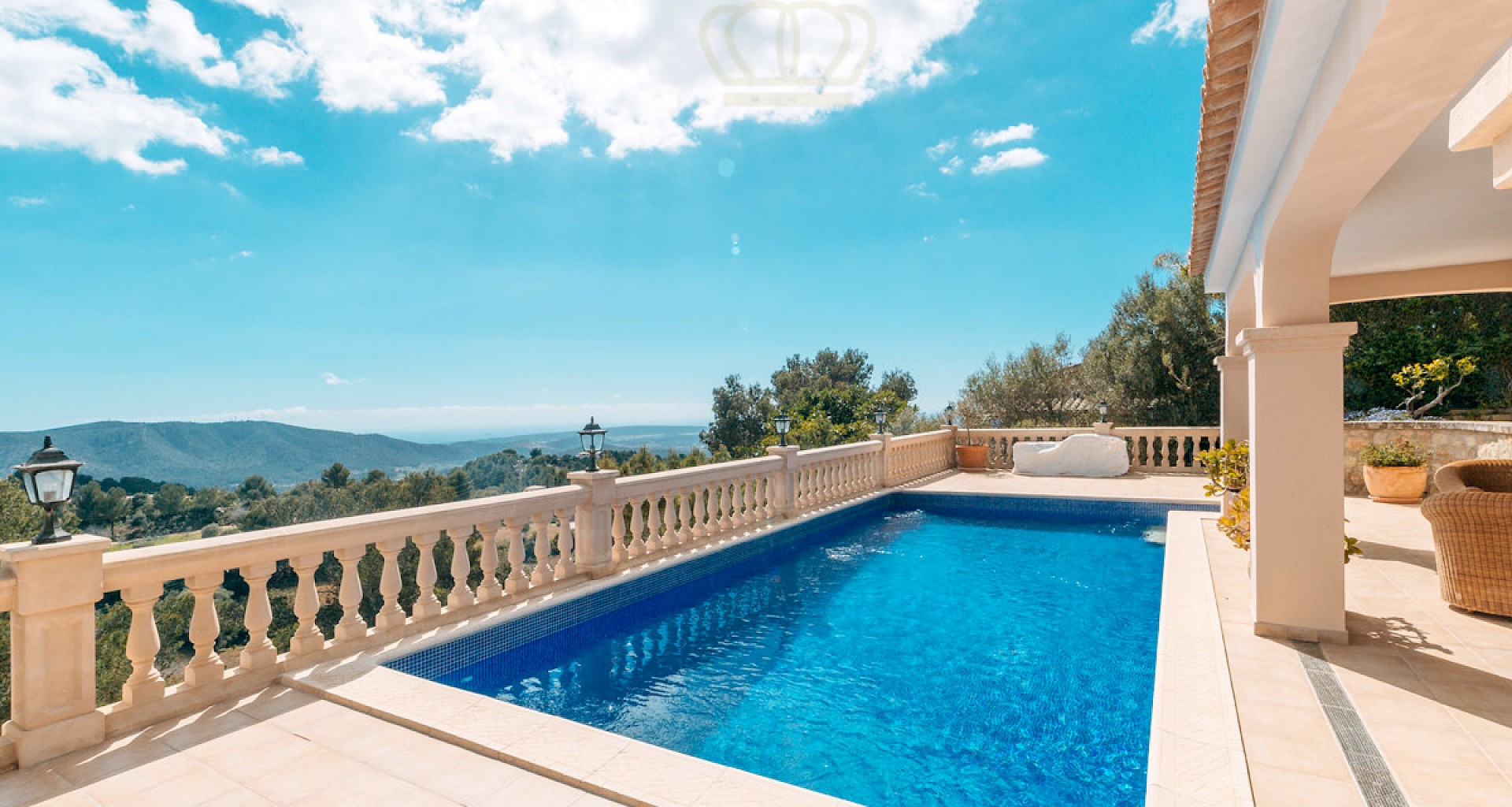 KROHN & LUEDEMANN Mediterrane Villa in Son Font im Südwesten Mallorcas 