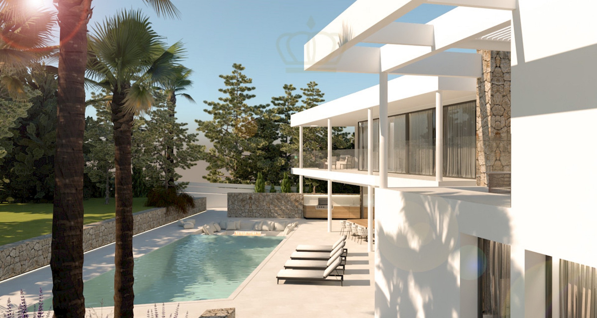 KROHN & LUEDEMANN Villa de lujo de nueva construcción en Santa Ponsa, en el suroeste de Mallorca 