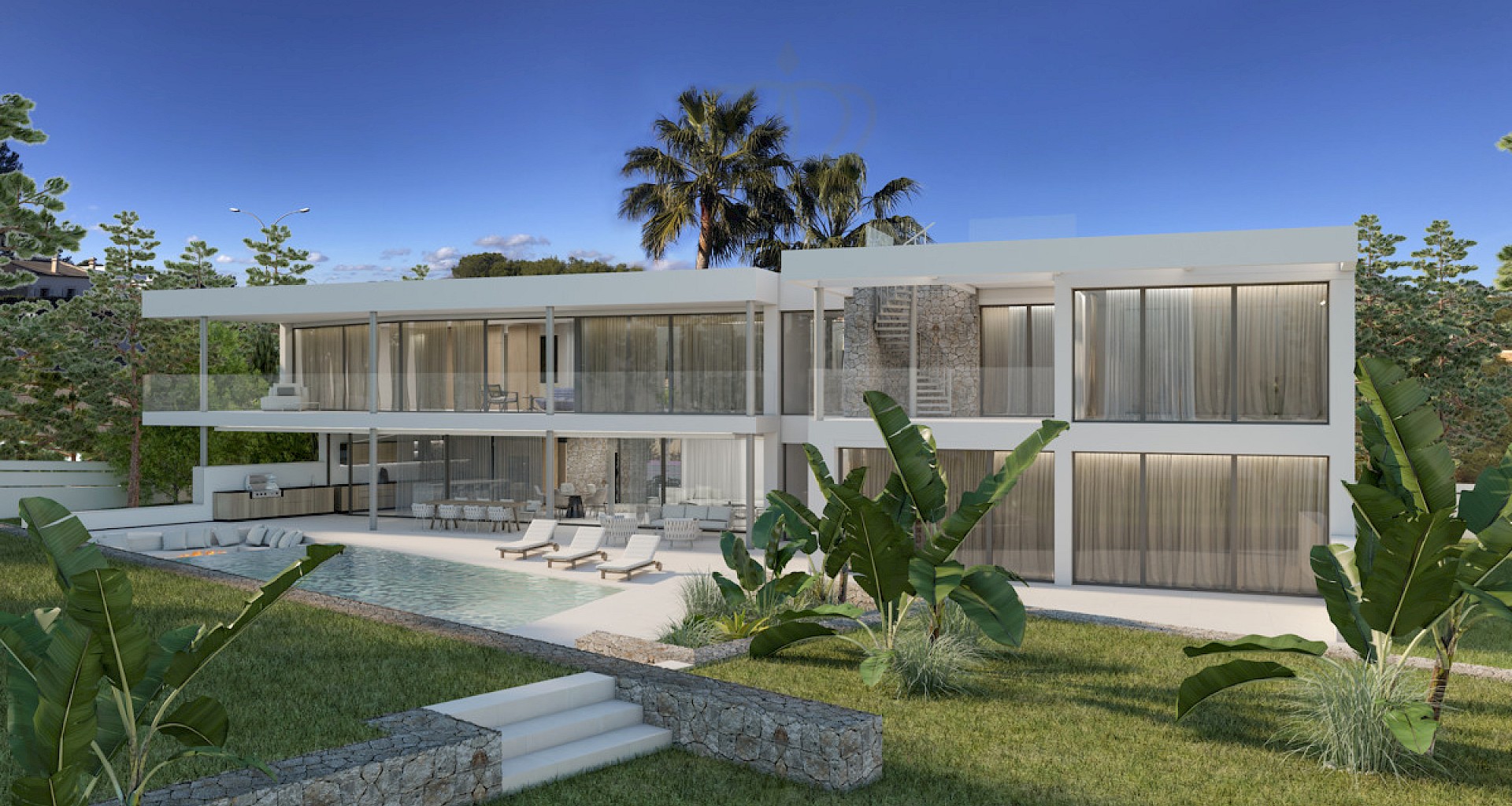 KROHN & LUEDEMANN Villa de lujo de nueva construcción en Santa Ponsa, en el suroeste de Mallorca 