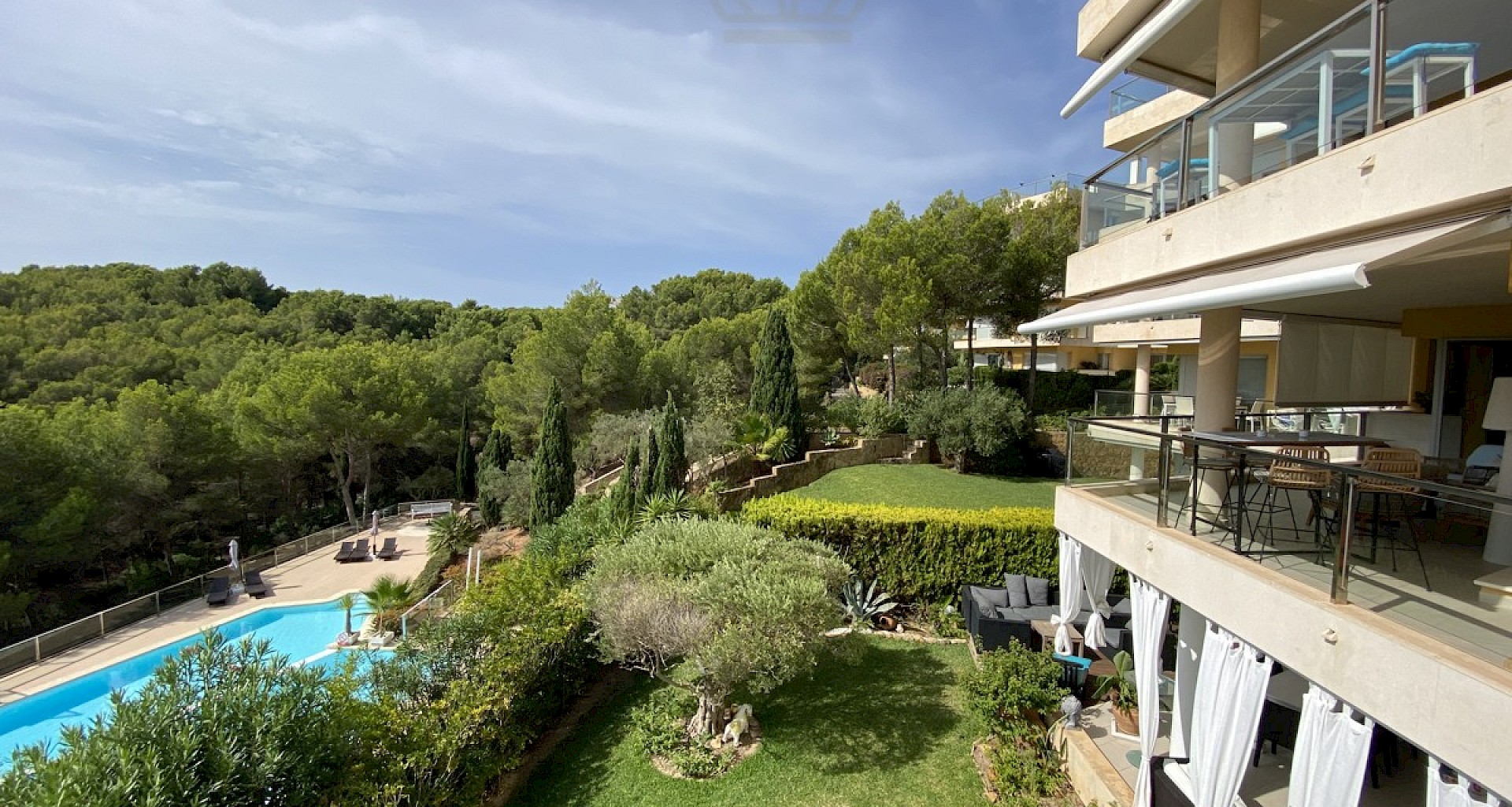 KROHN & LUEDEMANN Grosse moderne Wohnung in Sol de Mallorca mit Meerblick zur Miete Langzeit 