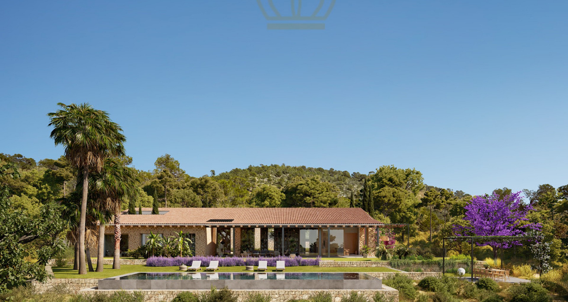 KROHN & LUEDEMANN Projekt für eine moderne Finca in Santa Maria mit Panoramablick 