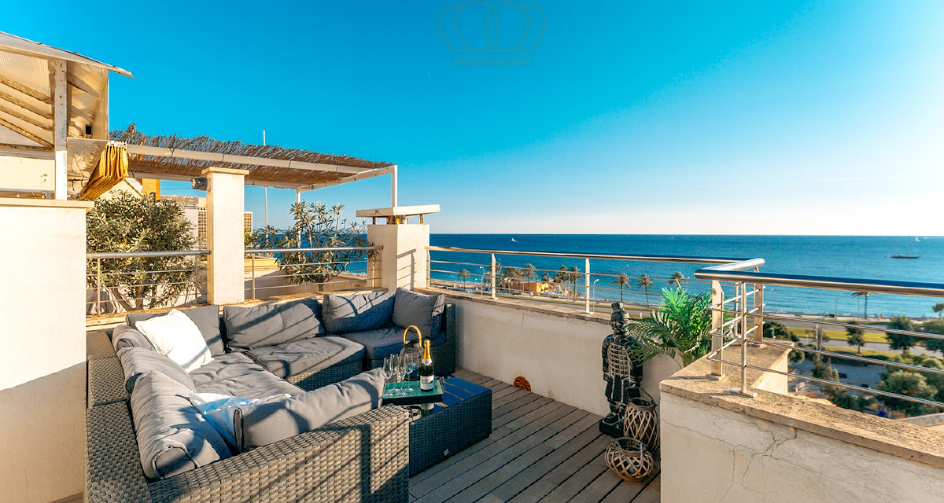 KROHN & LUEDEMANN Luxus Duplex Penthaus in Palma mit vollem Meerblick 