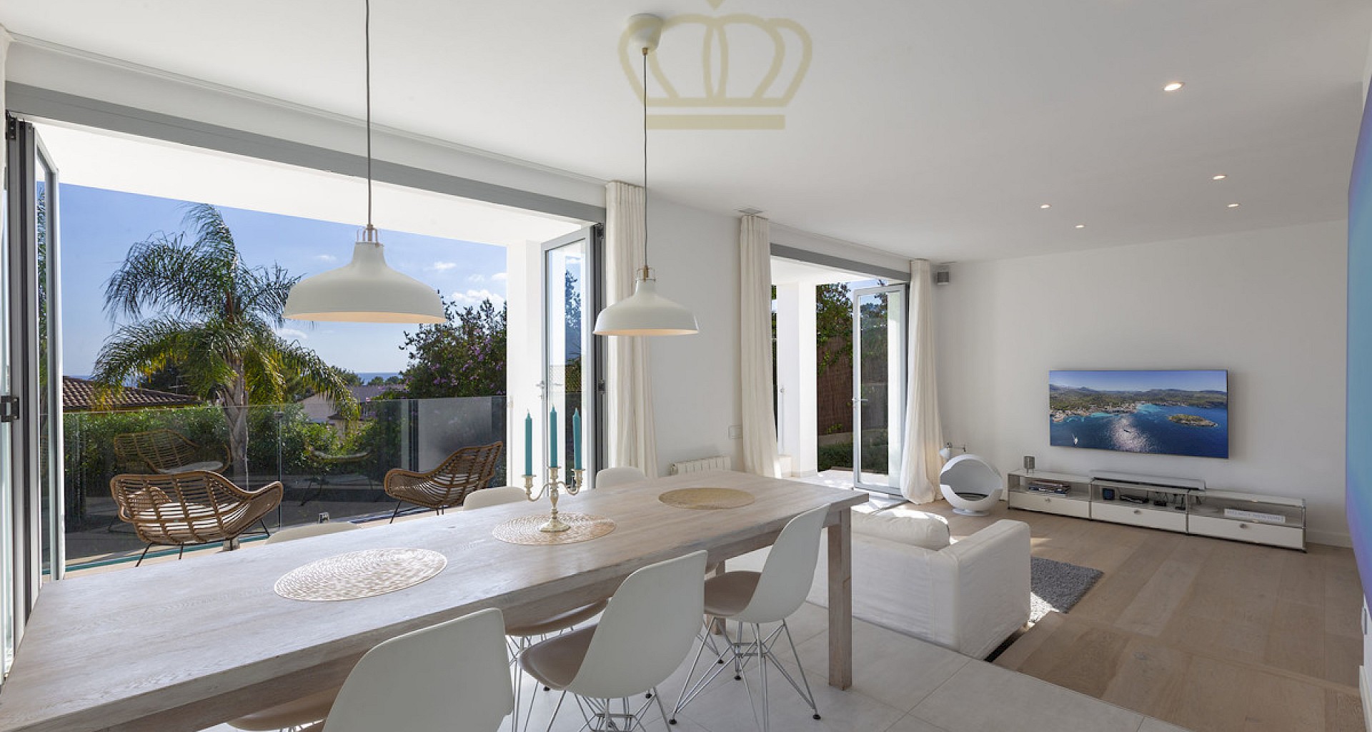 KROHN & LUEDEMANN Moderne Familienvilla in Costa den Blanes mit Meerblick 