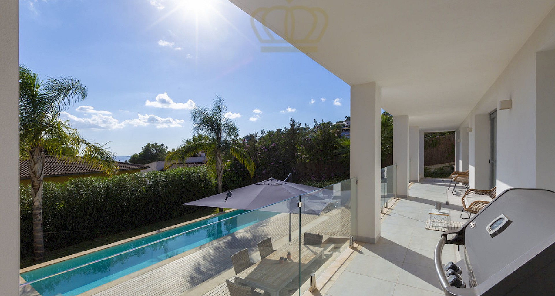 KROHN & LUEDEMANN Villa familiale moderne à Costa den Blanes avec vue sur la mer 