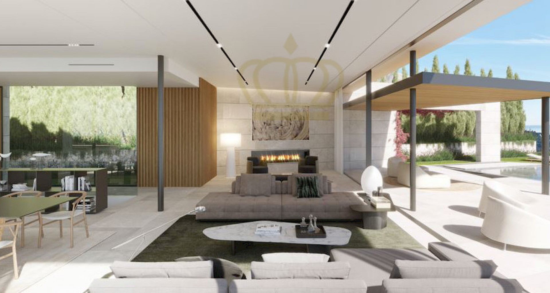 KROHN & LUEDEMANN Modern new build villa in Costa d'en Blanes with sea view in quiet location 