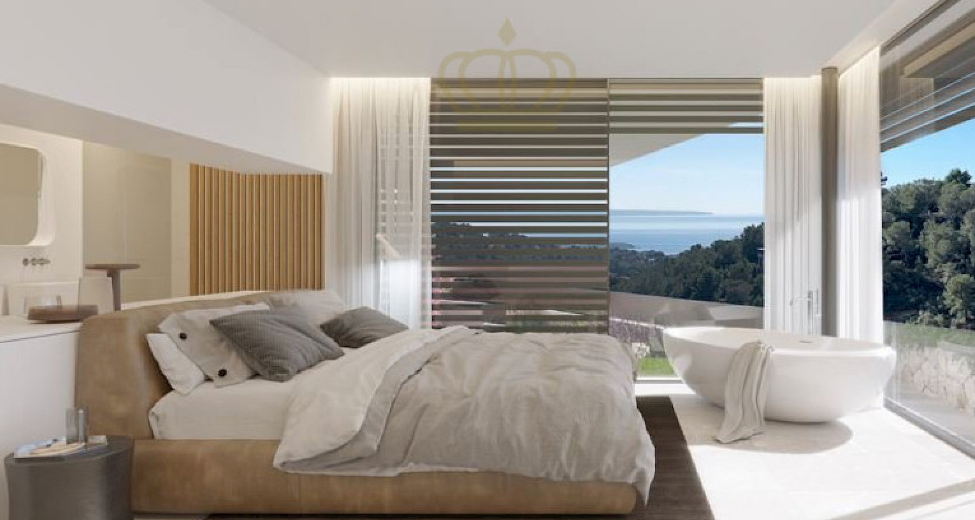 KROHN & LUEDEMANN Modern new build villa in Costa d'en Blanes with sea view in quiet location 