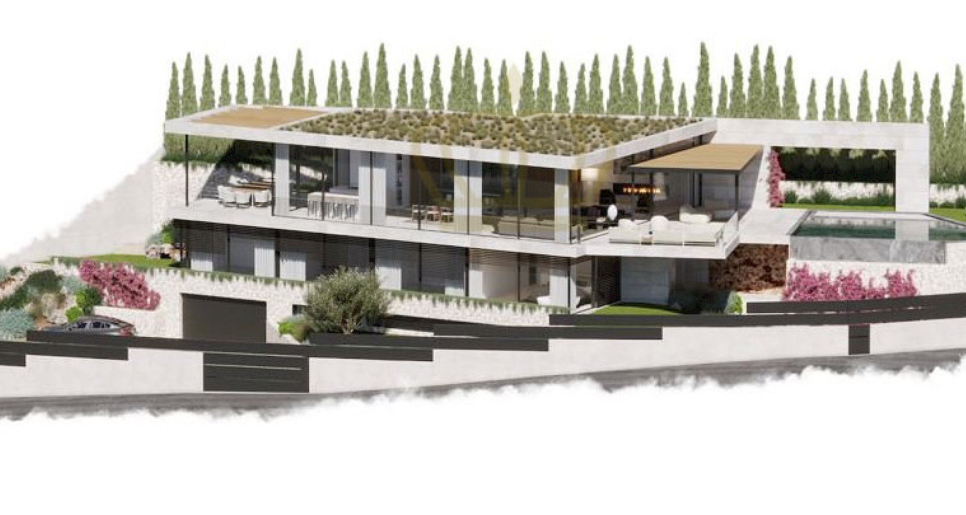 KROHN & LUEDEMANN Moderne Neubauvilla in Costa d'en Blanes mit Meerblick in ruhiger Lage 