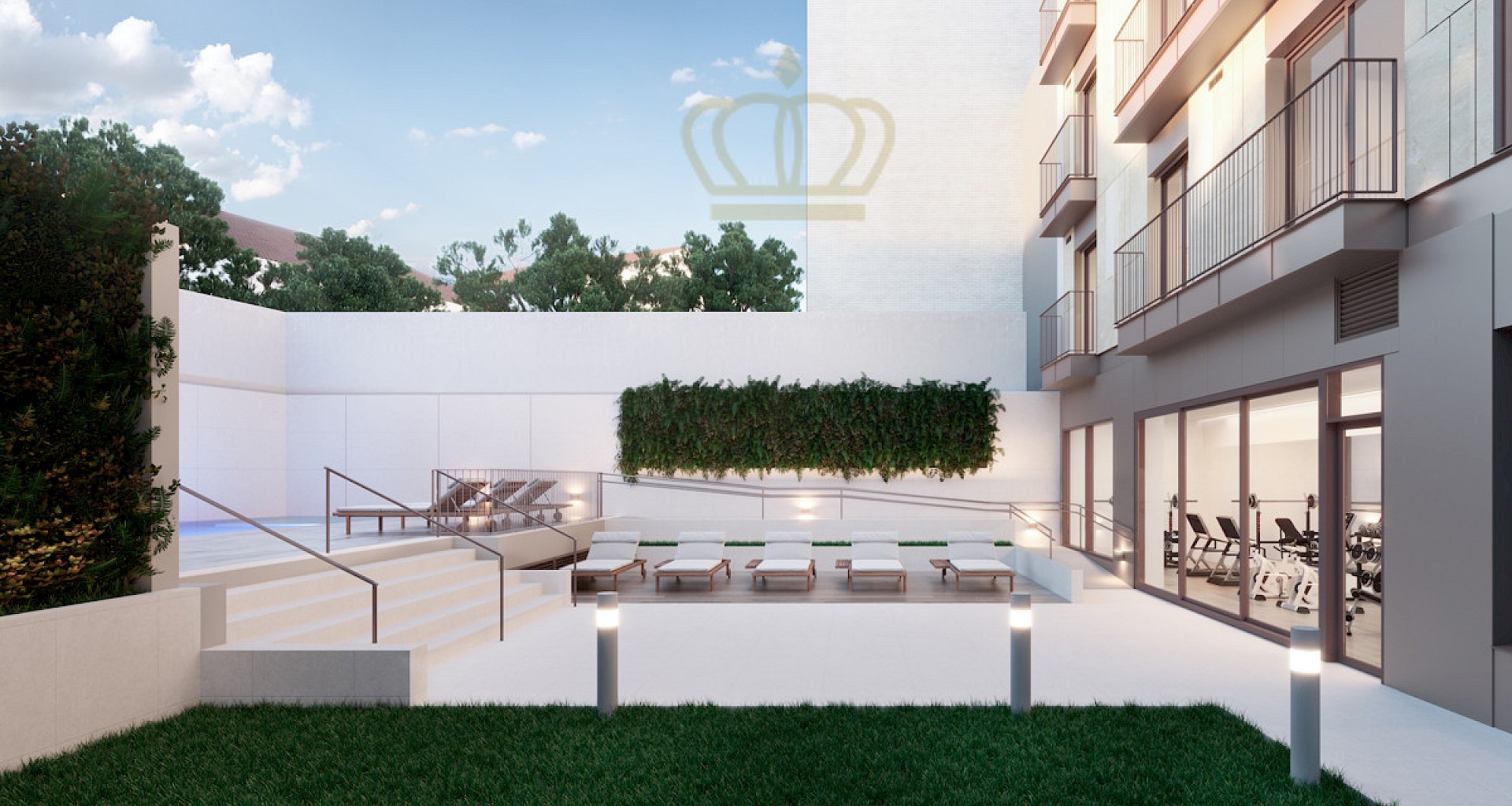 KROHN & LUEDEMANN Ático de Palma en un edificio de lujo de nueva construcción para su primera ocupación Relax Lounge