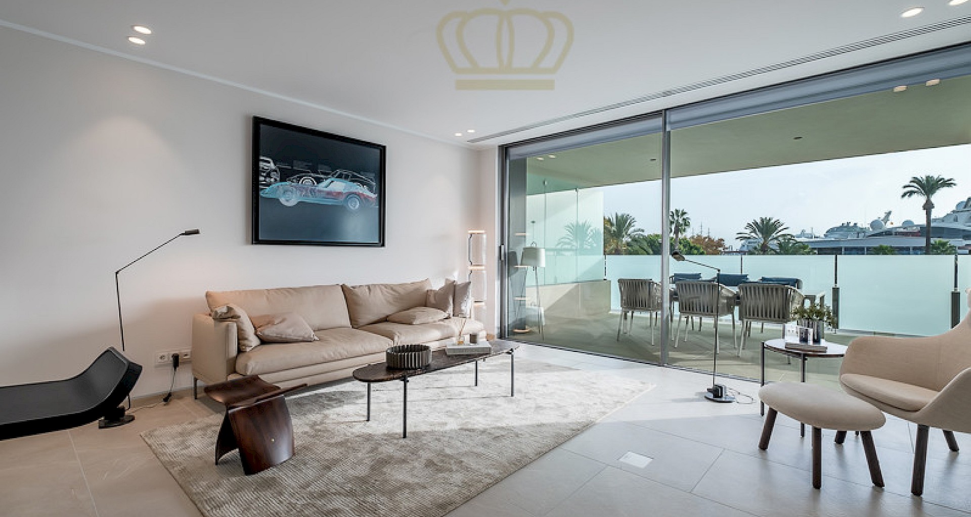 KROHN & LUEDEMANN Exclusivo piso de nueva construcción en Palma de Mallorca en el Paseo Marítimo con vistas al puerto Moderne Luxus Apartments Palma Hafen