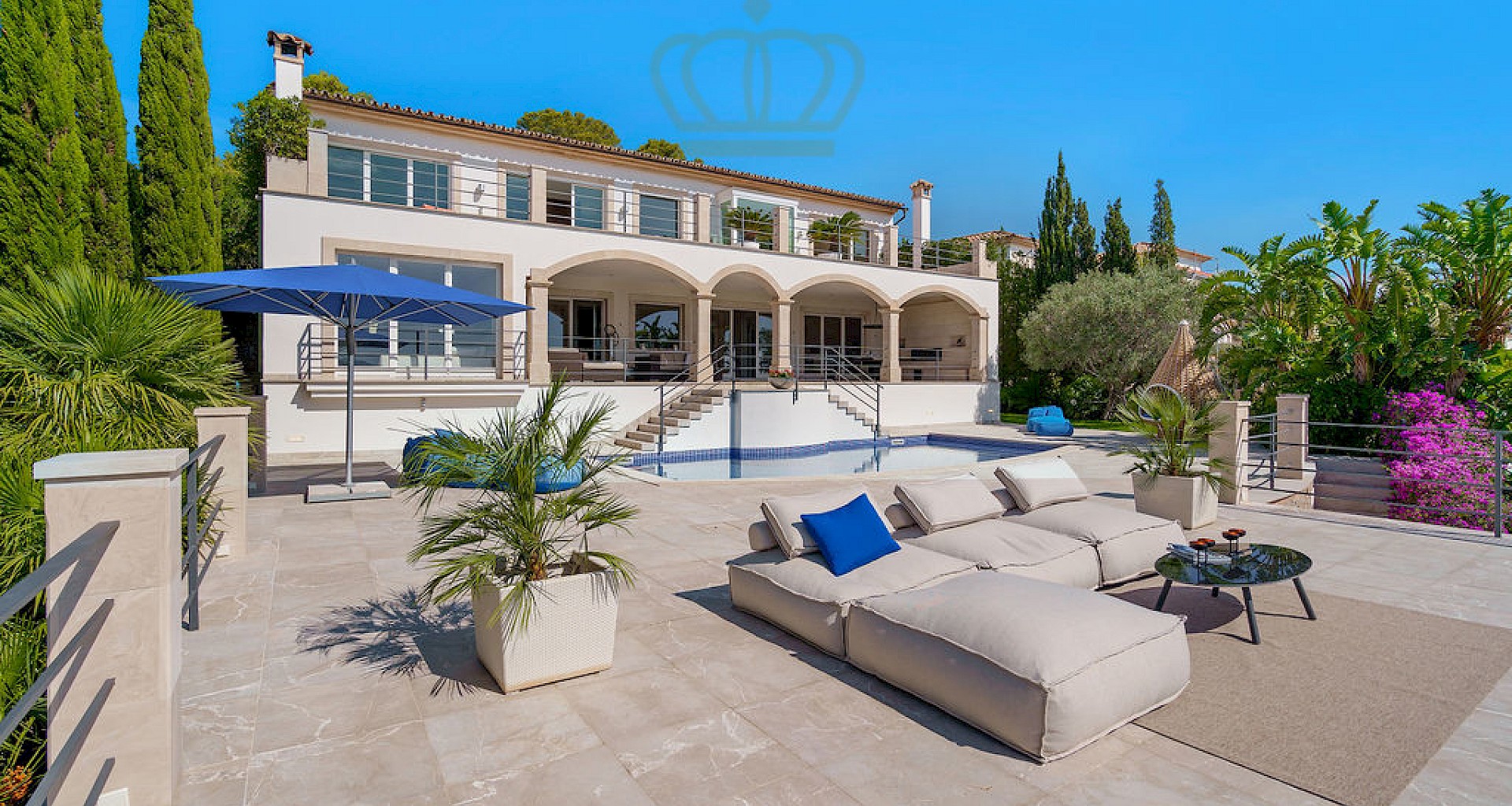 KROHN & LUEDEMANN Elegante Villa mit Traumblick über Port Andratx und das Mittelmeer 