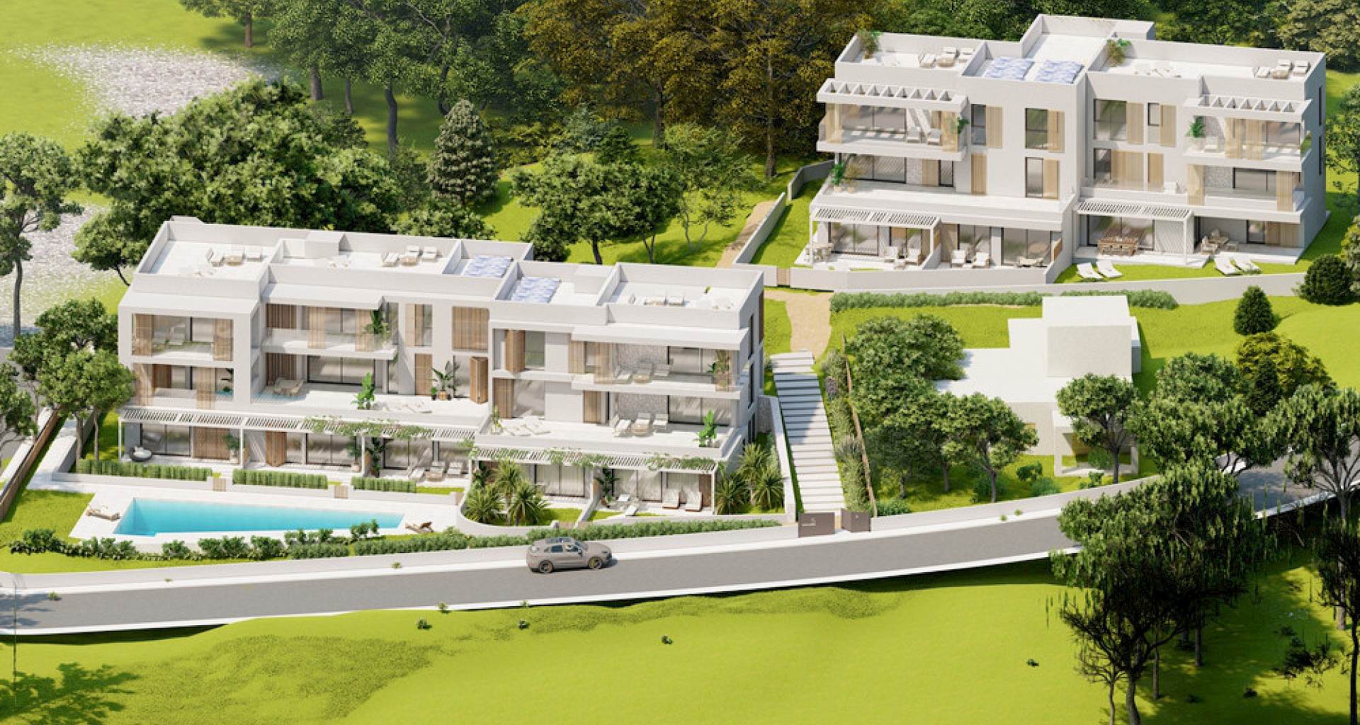 KROHN & LUEDEMANN Penthouse de rêve avec terrasse sur le toit dans un nouveau complexe résidentiel à Porto Petro 