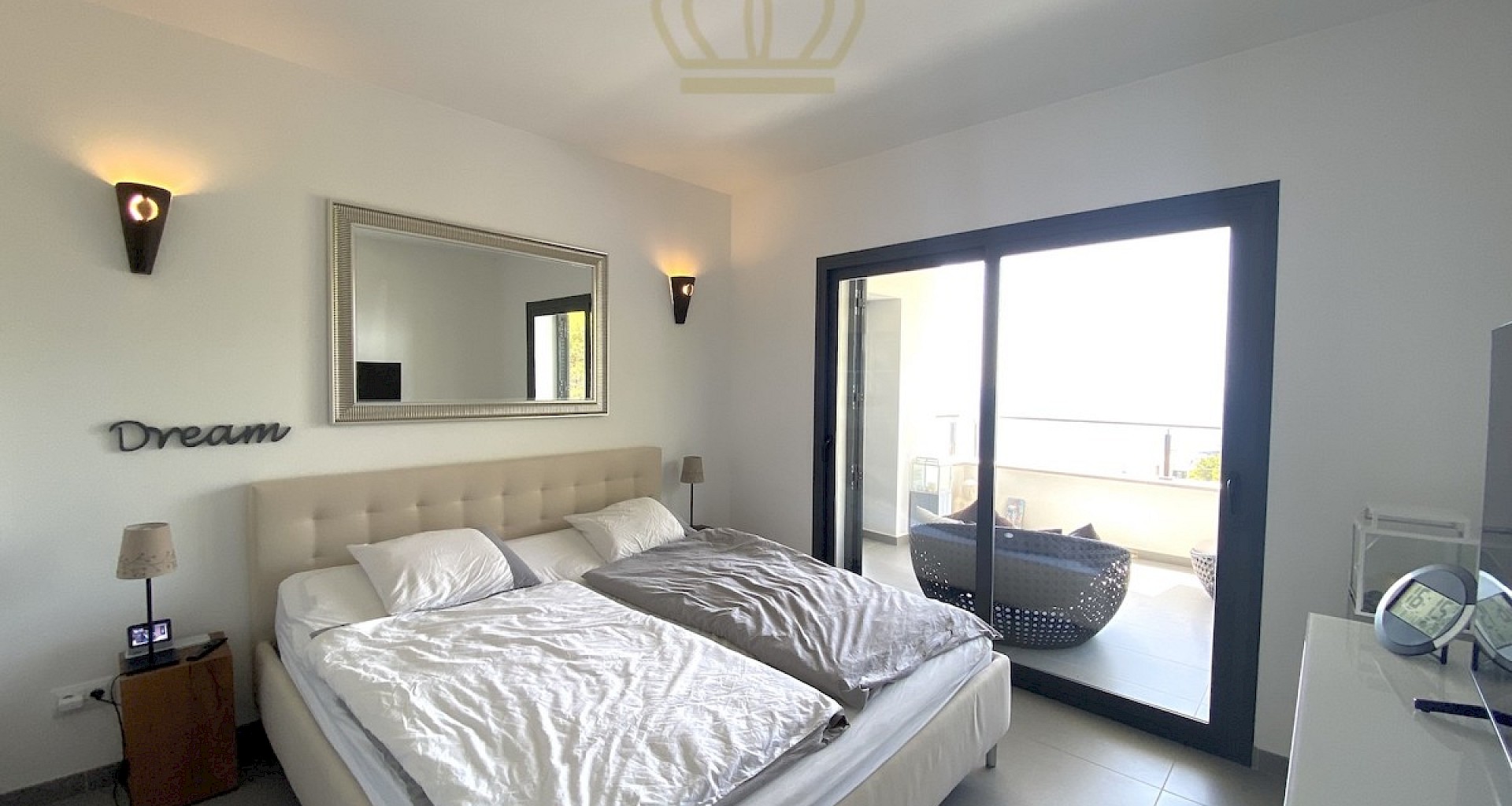 KROHN & LUEDEMANN Port Andratx piso en La Mola con espectacular vista al mar Schlafzimmer
