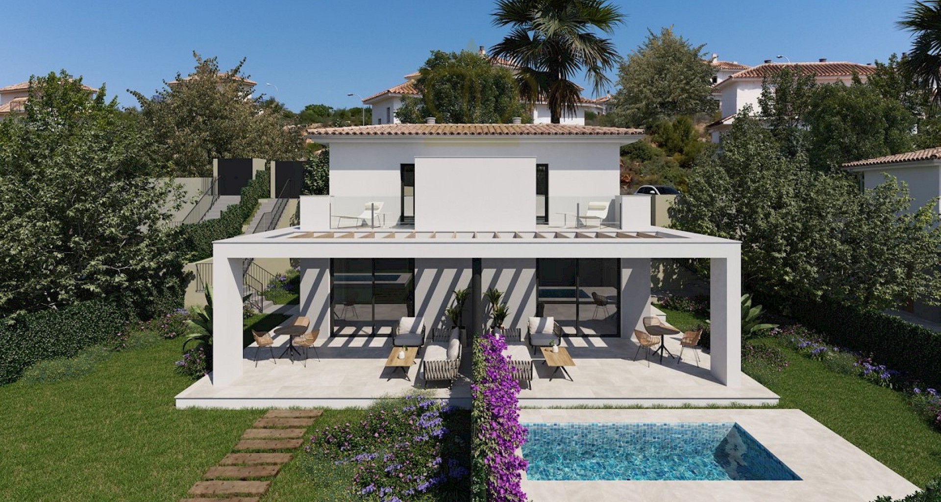 KROHN & LUEDEMANN Attractive new villas near Porto Christo with sea view 