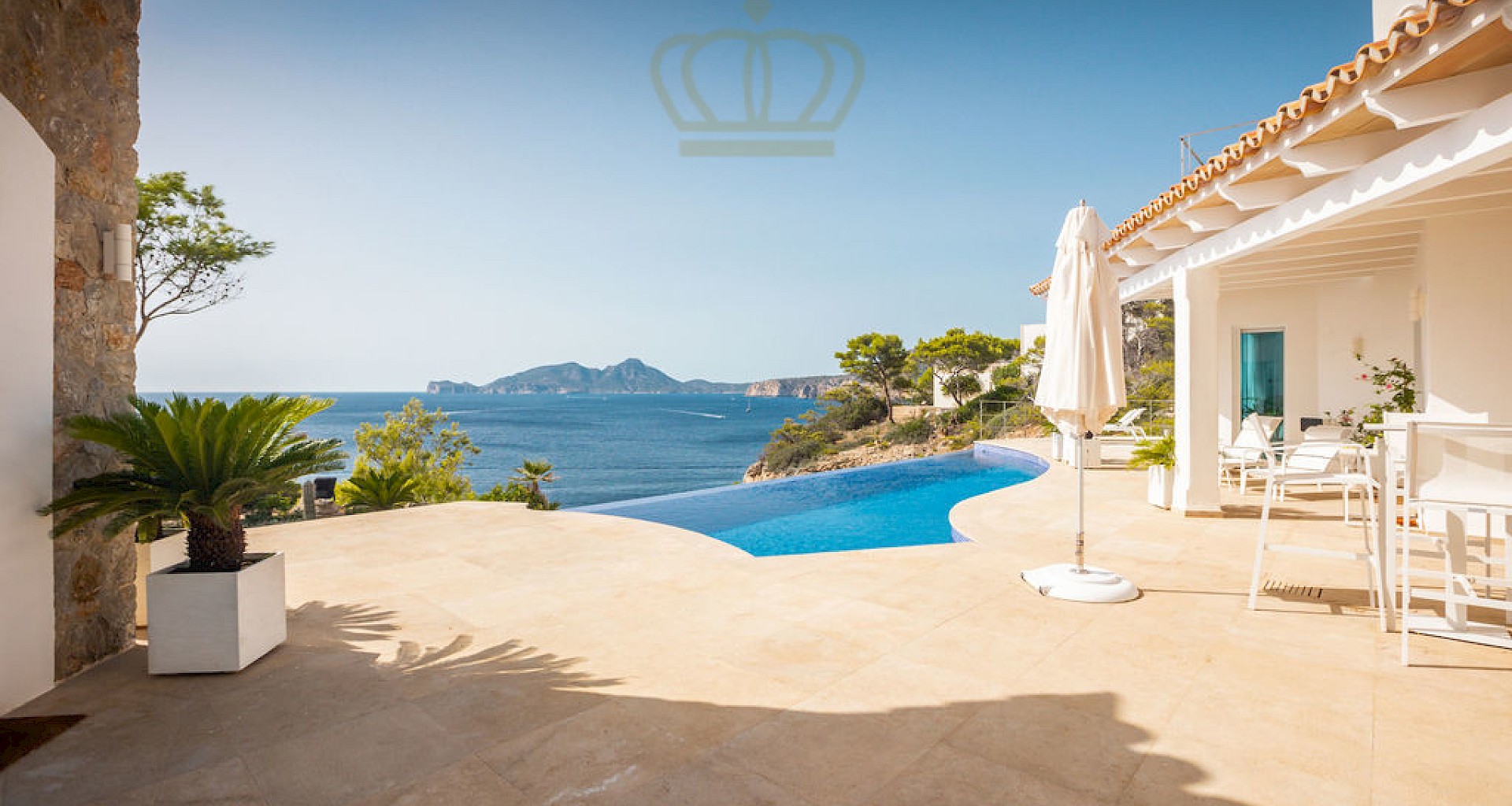 KROHN & LUEDEMANN Villa de lujo con impresionantes vistas al mar en Port Andratx - La Mola Pool mit Meerblick