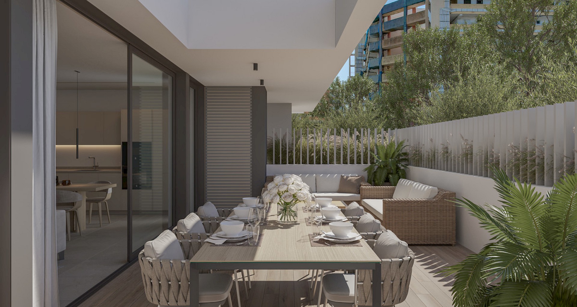 KROHN & LUEDEMANN Appartement de jardin neuf à Palma Bonanova avec jardin privé 
