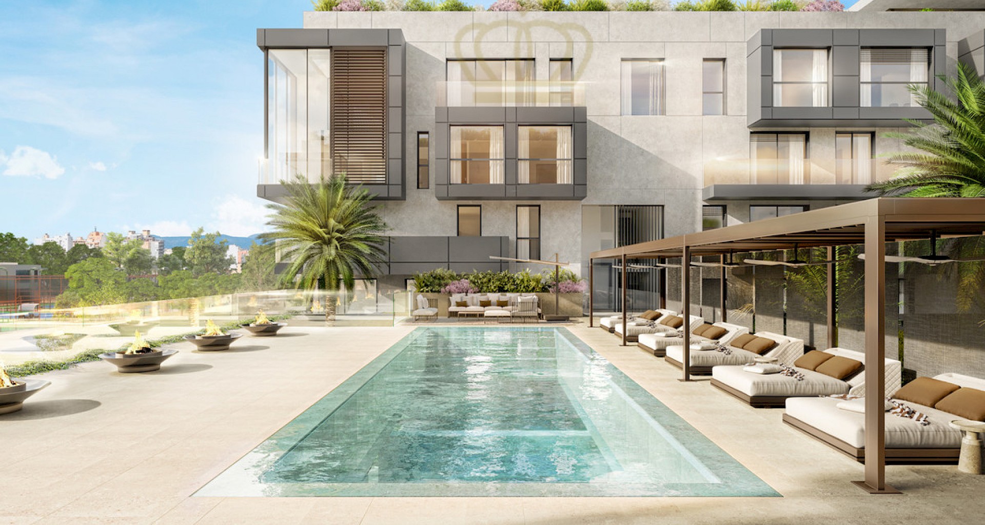 KROHN & LUEDEMANN Luxury newly build apartments in Palma Portixol with all amenities 