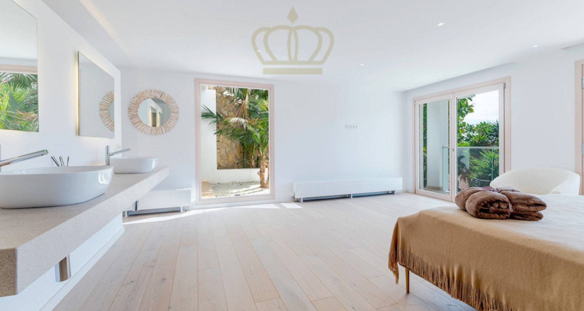 KROHN & LUEDEMANN Elegant renovierte Villa in Son Vida über dem Golfplatz mit Teilmeerblick 