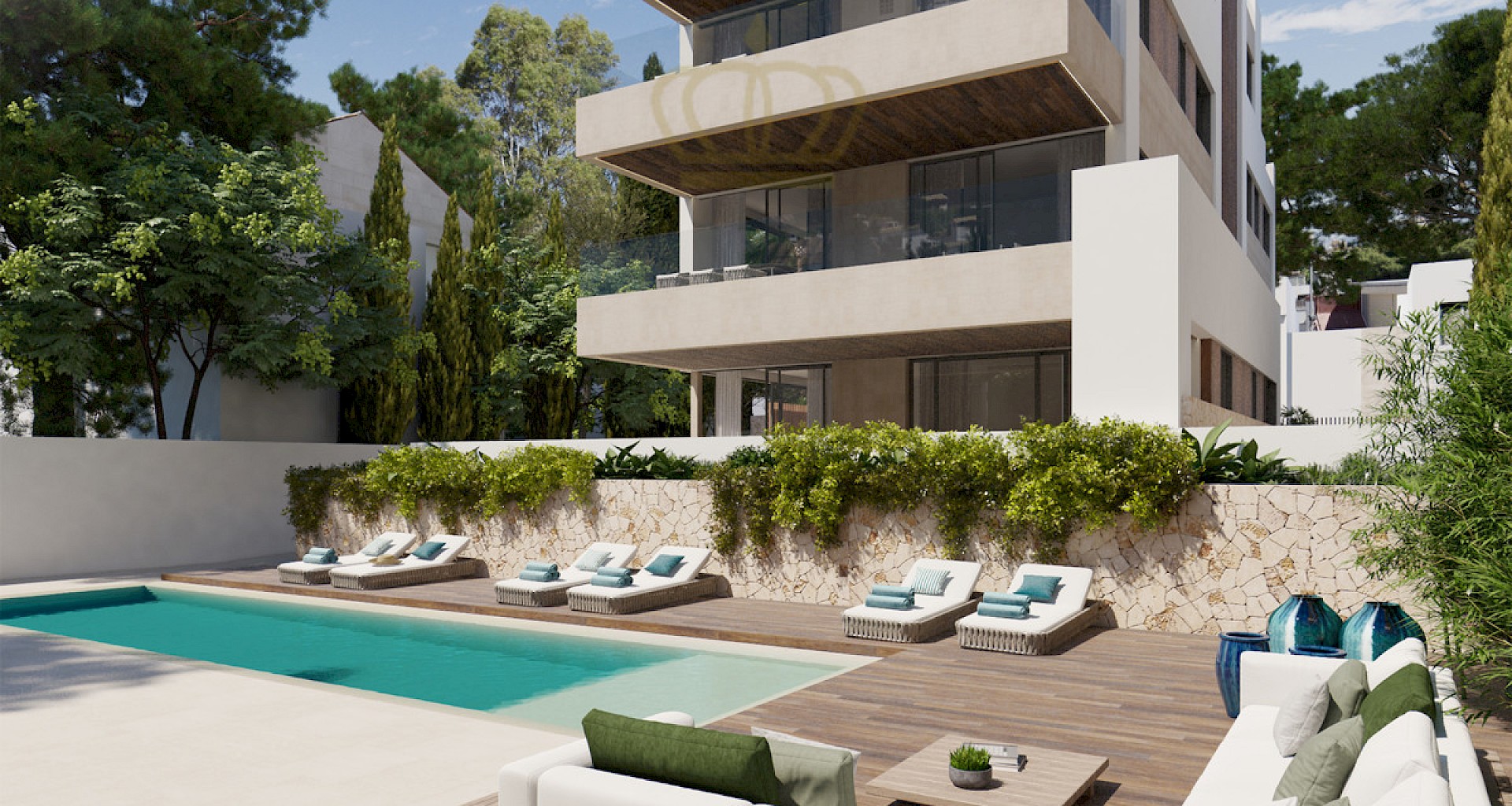 KROHN & LUEDEMANN Elegante piso de nueva construcción en Palma con piscina en una zona tranquila Neubau Apartment Palma