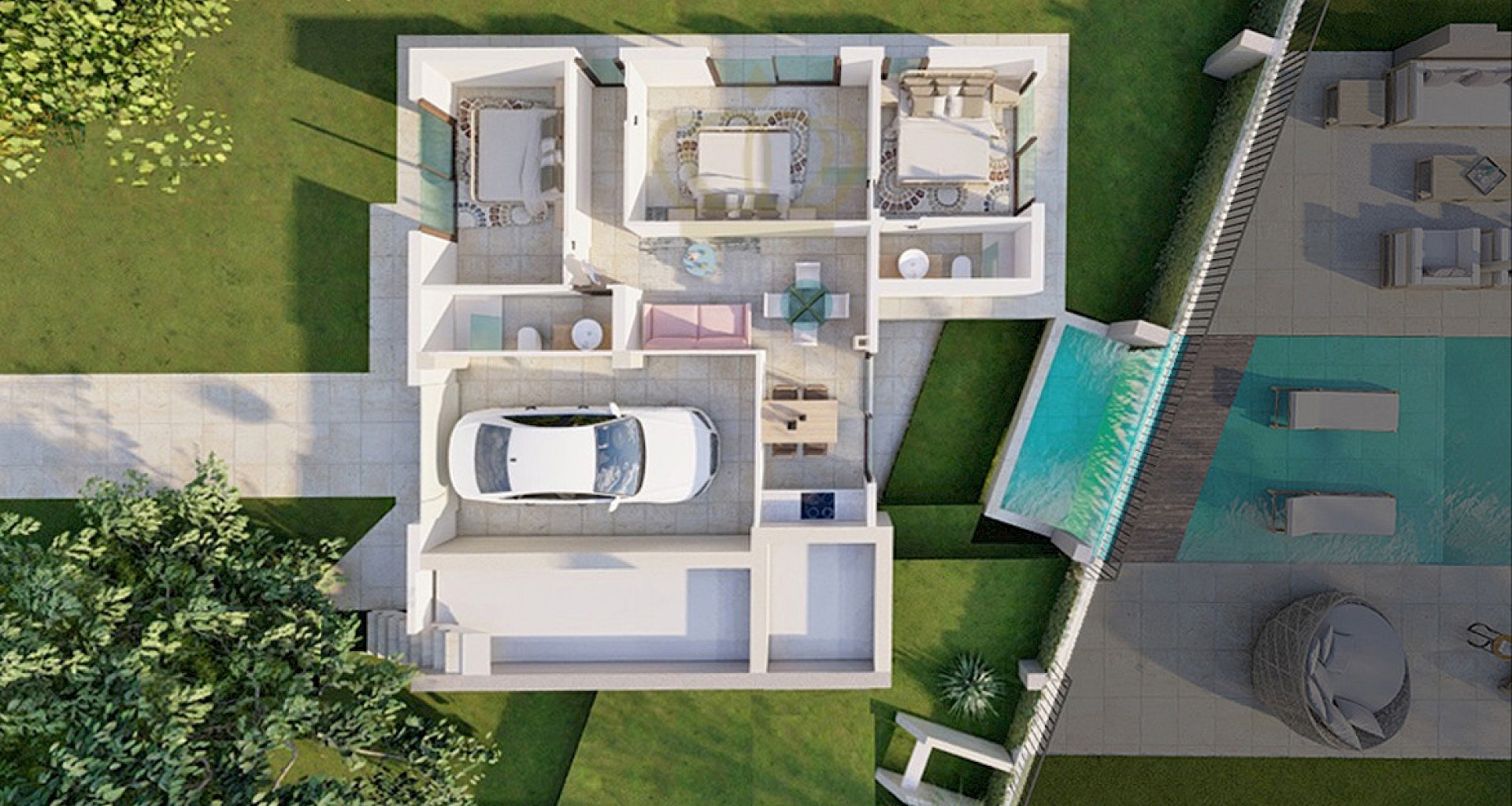 KROHN & LUEDEMANN Top projet de villas à Majorque Paguera avec permis de construire 